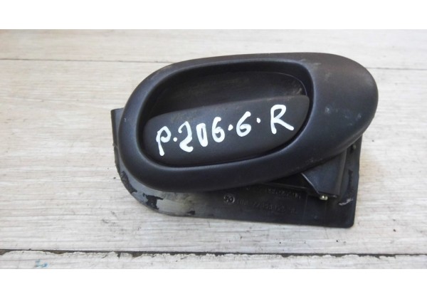 Ручка дверки внутрішня права Peugeot 206, 9623698077, 9632918877